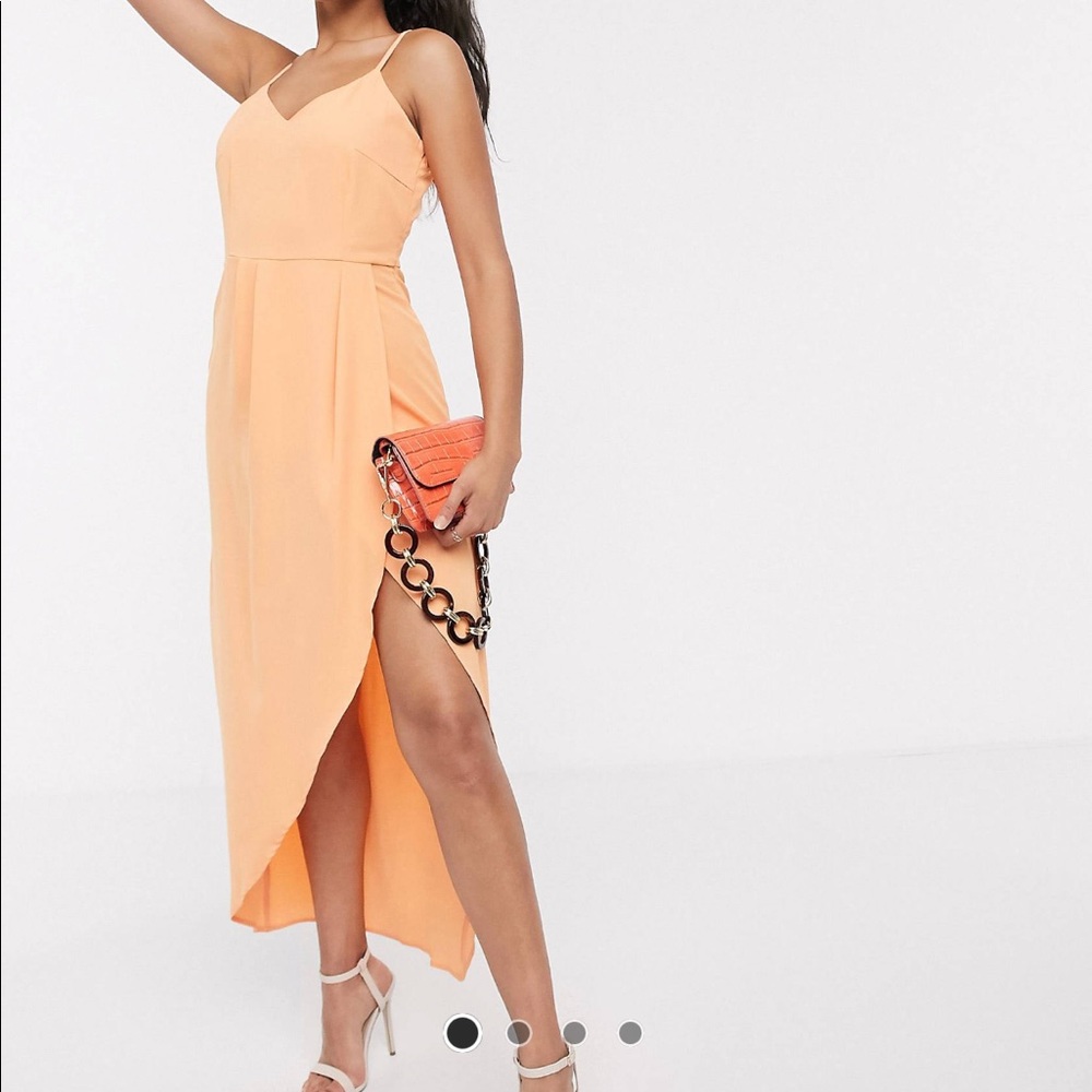 NWT Y.A.S. Tangerine Midi Dress